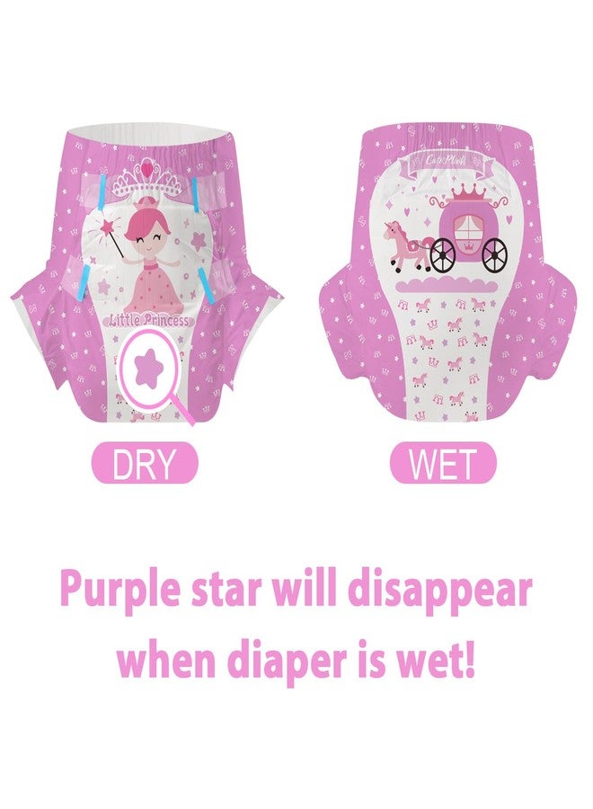 CutiePlusU Adult Diapers 10 Pieces, Disposable Incontinence Briefs with Tabs for Women and Men, Maximum Overnight Absorbency- Little Princess (Medium 28"-38") - Image 5
